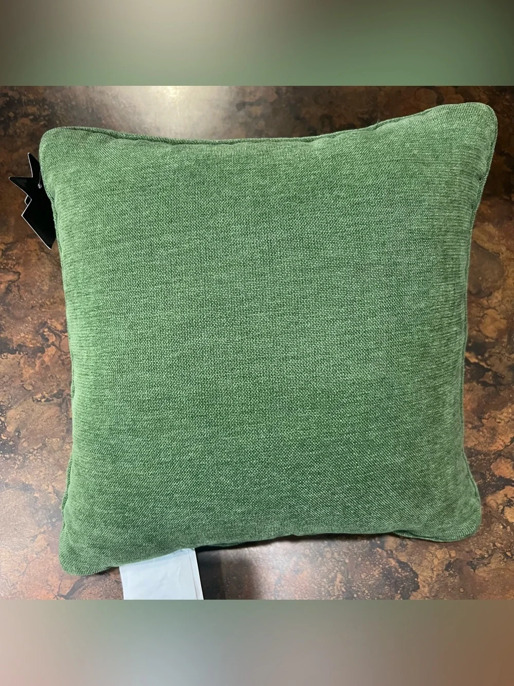 MSX Green needlepoint Golf Cart Accent Pillow Michael Strahan NWT